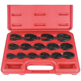 15 Piece Professional Metric Crowfoot Wrench Set AST7115