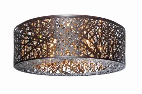 23.5" Bronze Inca Flush Mount Light with G9 LED