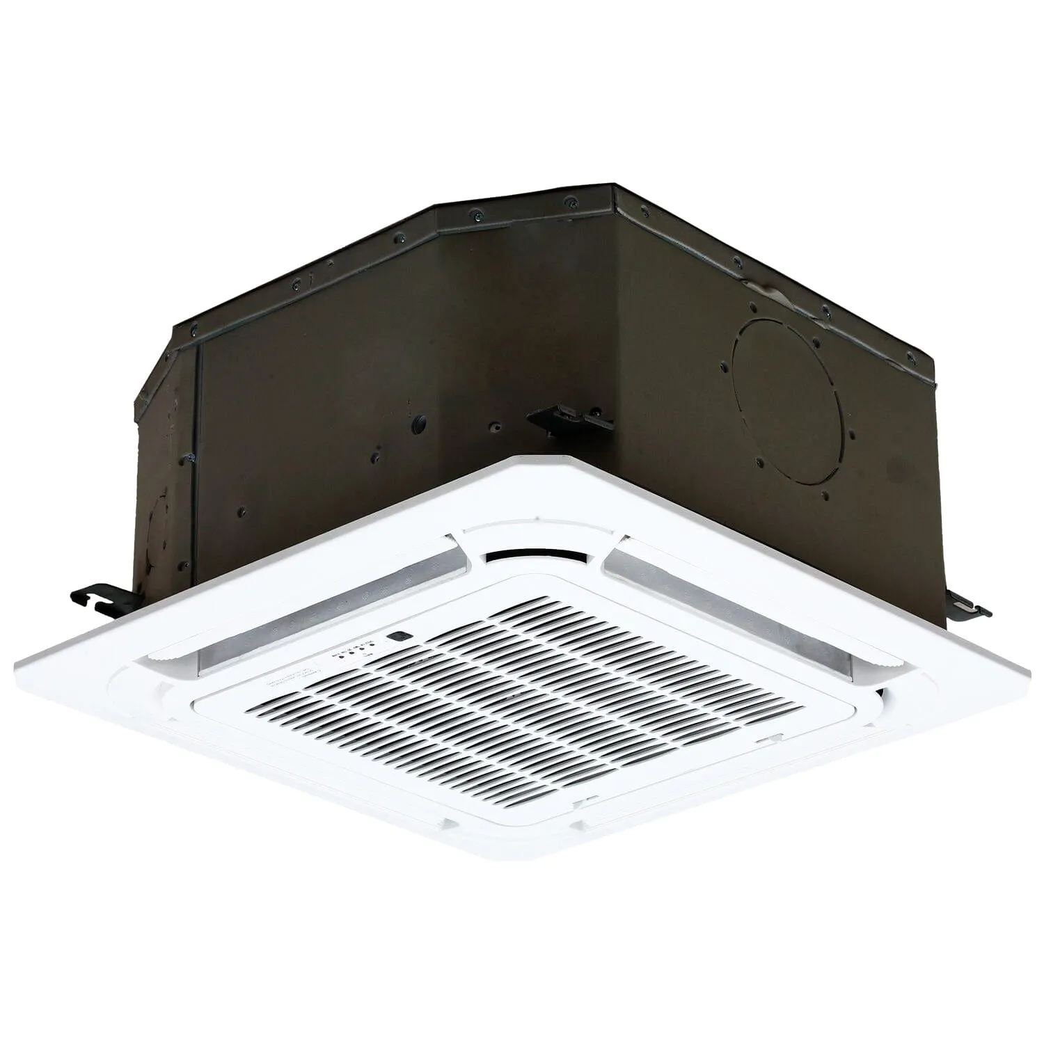 3-Zone Klimaire 21.55 SEER2 Mylti Split Ceiling Cassette Ducted Recessed Air Conditioner Heat Pump System 12 12 24