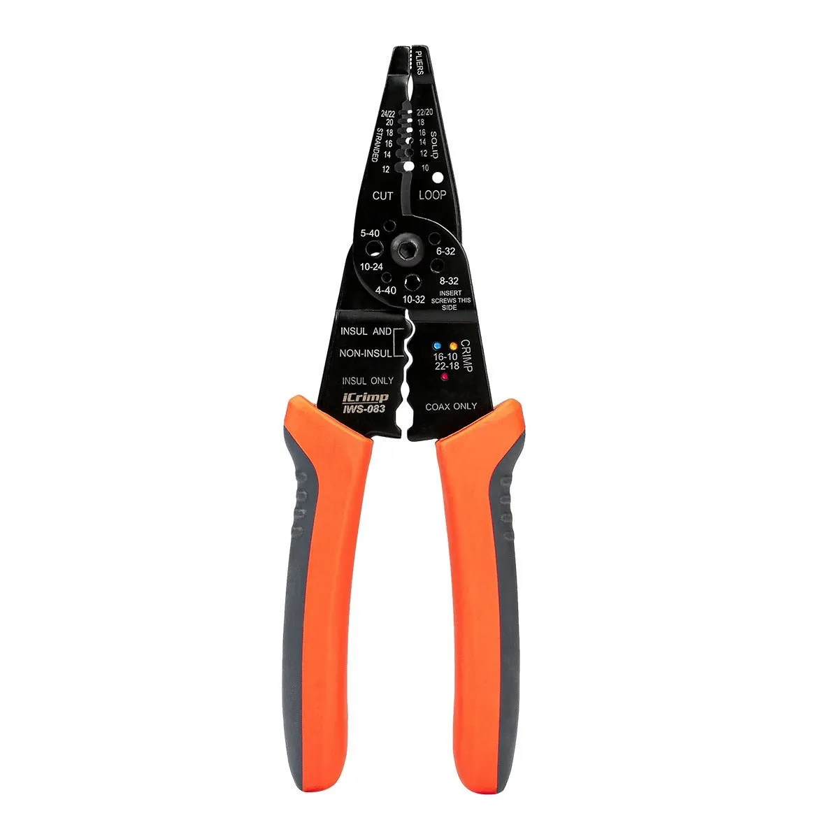 5-in-1 Multi-function Tool, 8" Wire Stripper, Cable Cutter, Crimper