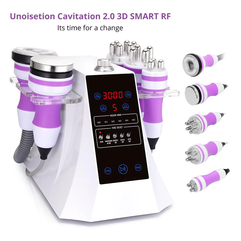 5 In 1 Ultrasonic Cavitation Vacuum Radio Frequency Body Slimming Skin Lifting Beauty Machine