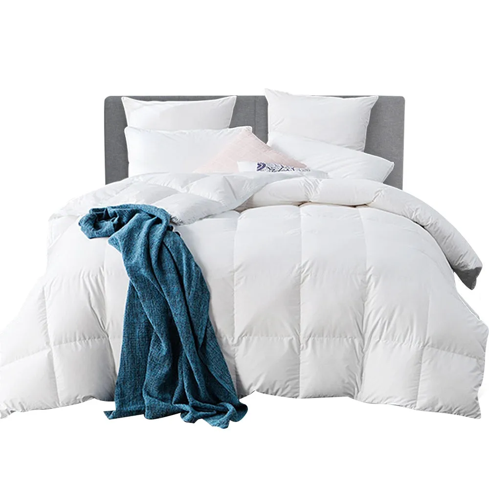 500GSM Goose Feather Down Quilt King, 100% Cotton – Giselle Bedding