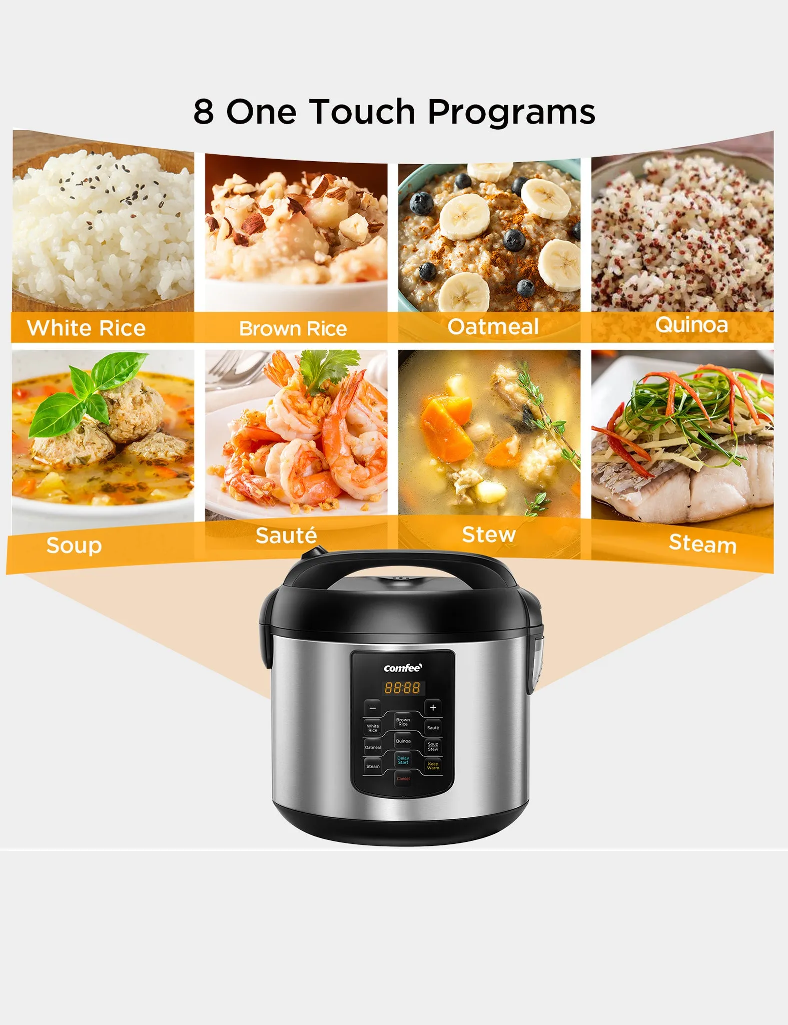 5.2 Qt Stainless Steel Rice Cooker