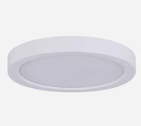 6" and 7" Dimmable LED Flush Mount Light Fixture - Nickel White