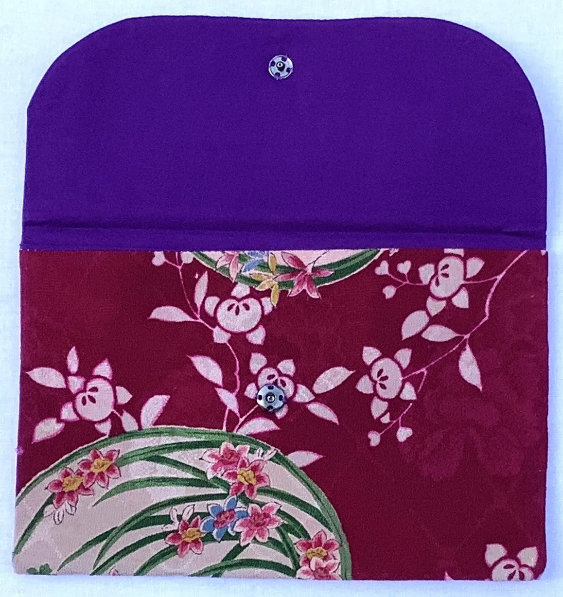 75836:Handmade Clutch Bag from 1930s-1950s Japanese Arai-Hari Kimono Fabrics