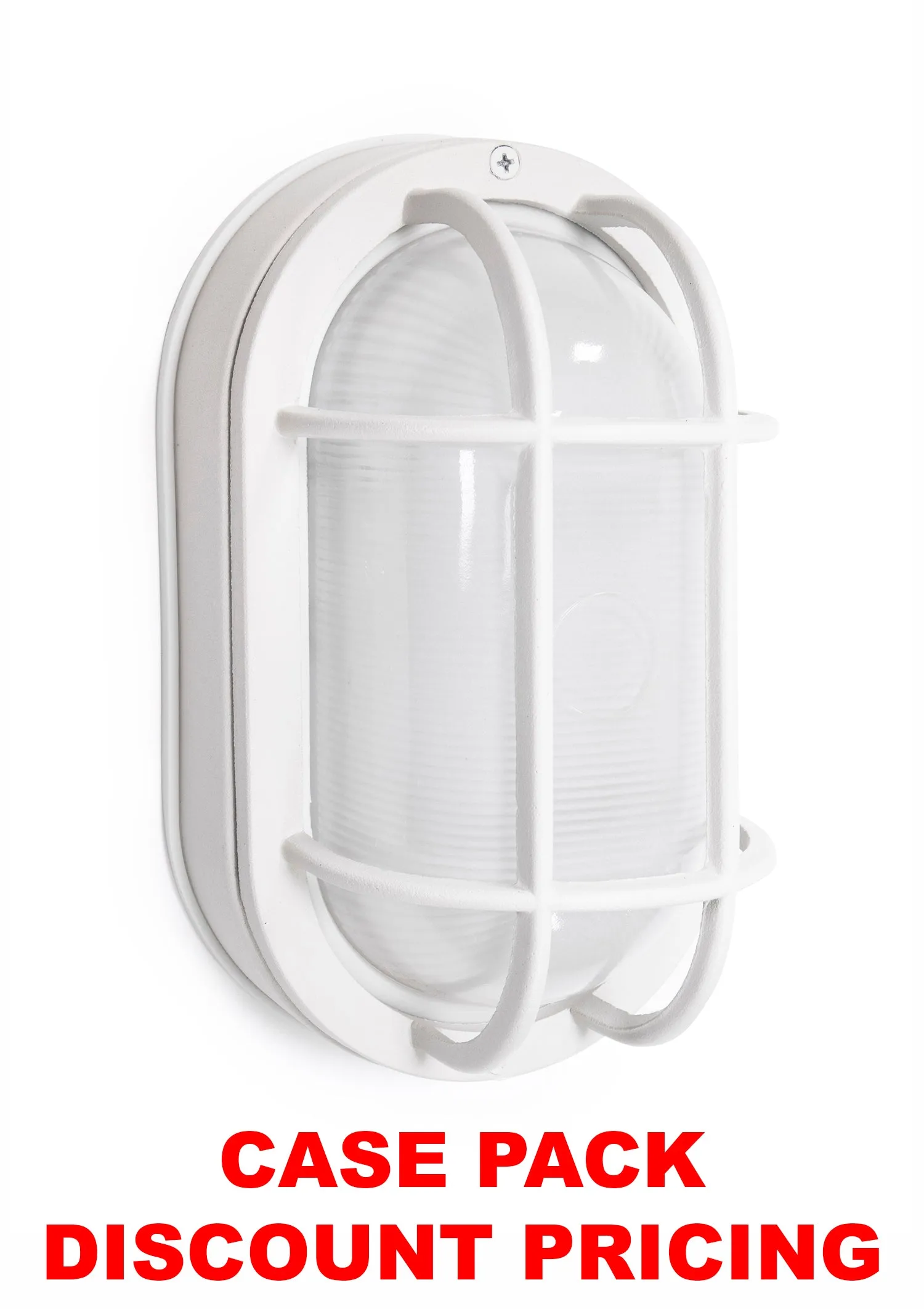 8.5” Oval Integrated LED Nautical Bulkhead, Wall or Ceiling Mount, 800 Lumens, 3K, Frosted Glass, in 3 Finishes