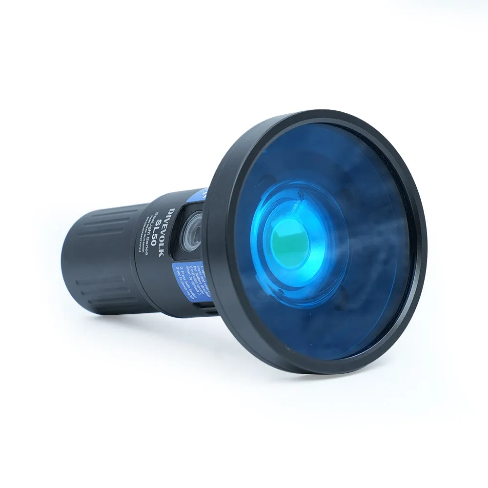 Ambient blue light filter for SL50 professional underwater video light