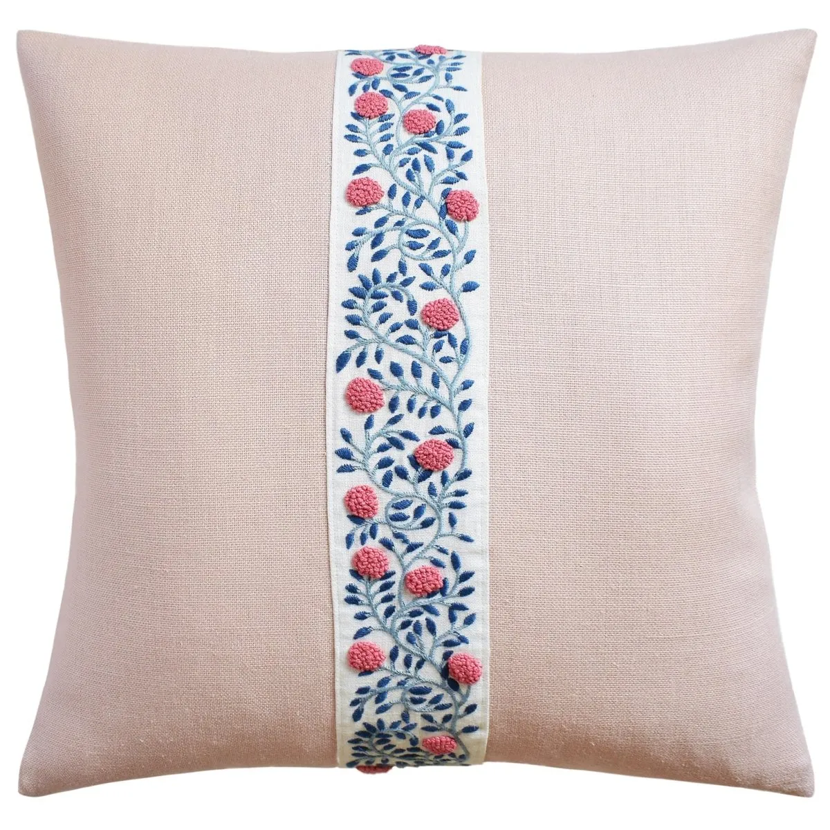 Ashoka Tape Rose & Sky Decorative Pillow Ryan Studio