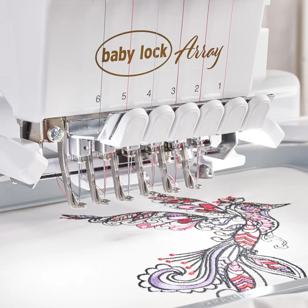 Baby Lock Array Six Needle Embroidery Machine with FREE Bundle