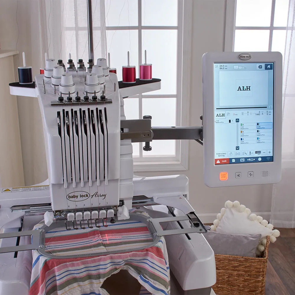 Baby Lock Array Six Needle Embroidery Machine with FREE Bundle