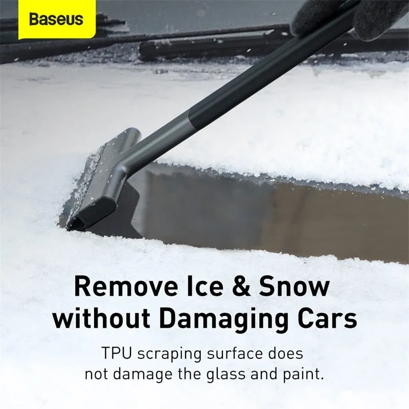 Baseus Car Ice Scraper Windshield Ice Breaker Quick Clean Glass Brush Snow Remover TPU Tool Auto Window Winter Snow Brush Shovel