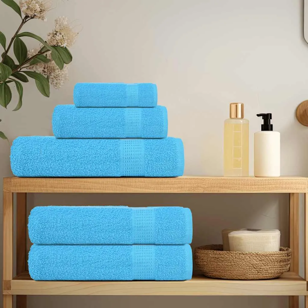 Bath Towels 4 pcs Turquoise 100x150 cm 360 gsm 100% Cotton