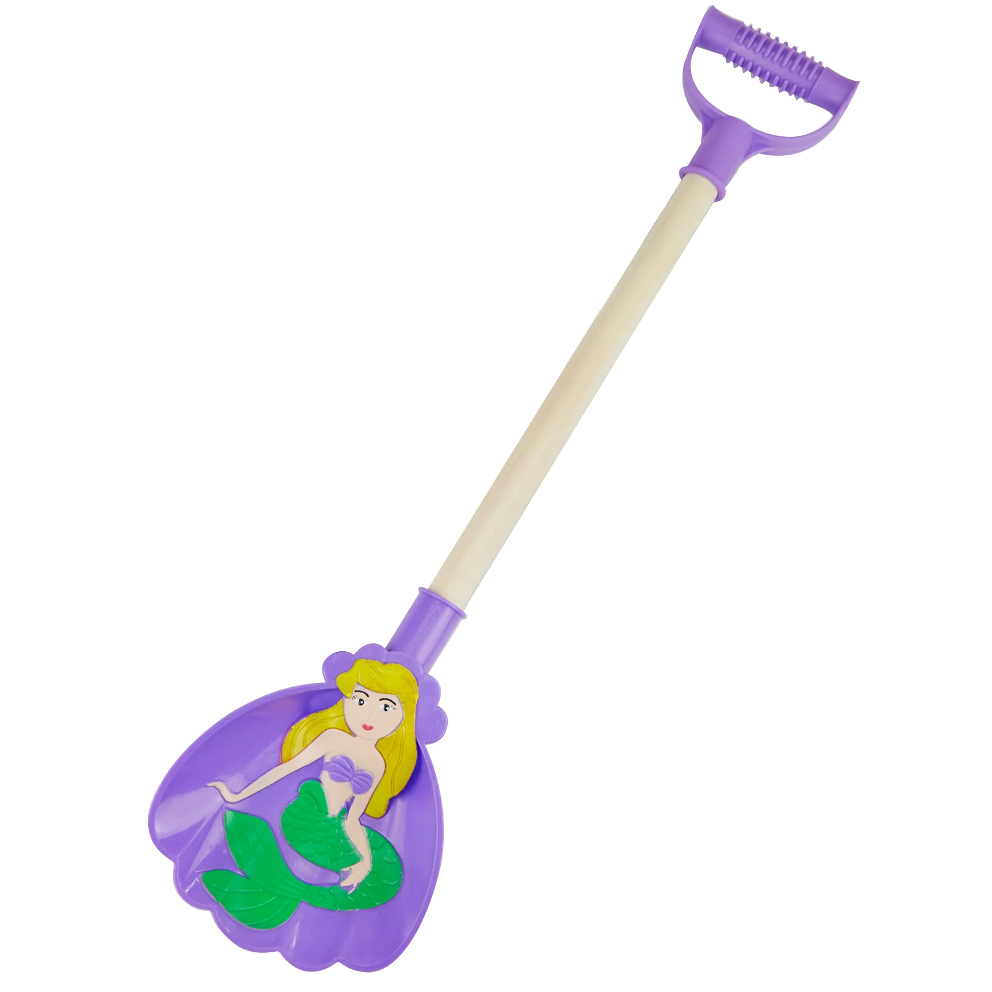 Beach Shovel With Wood Handle, Mermaid- Large