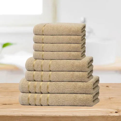 Bear & Panda Towels - Beige