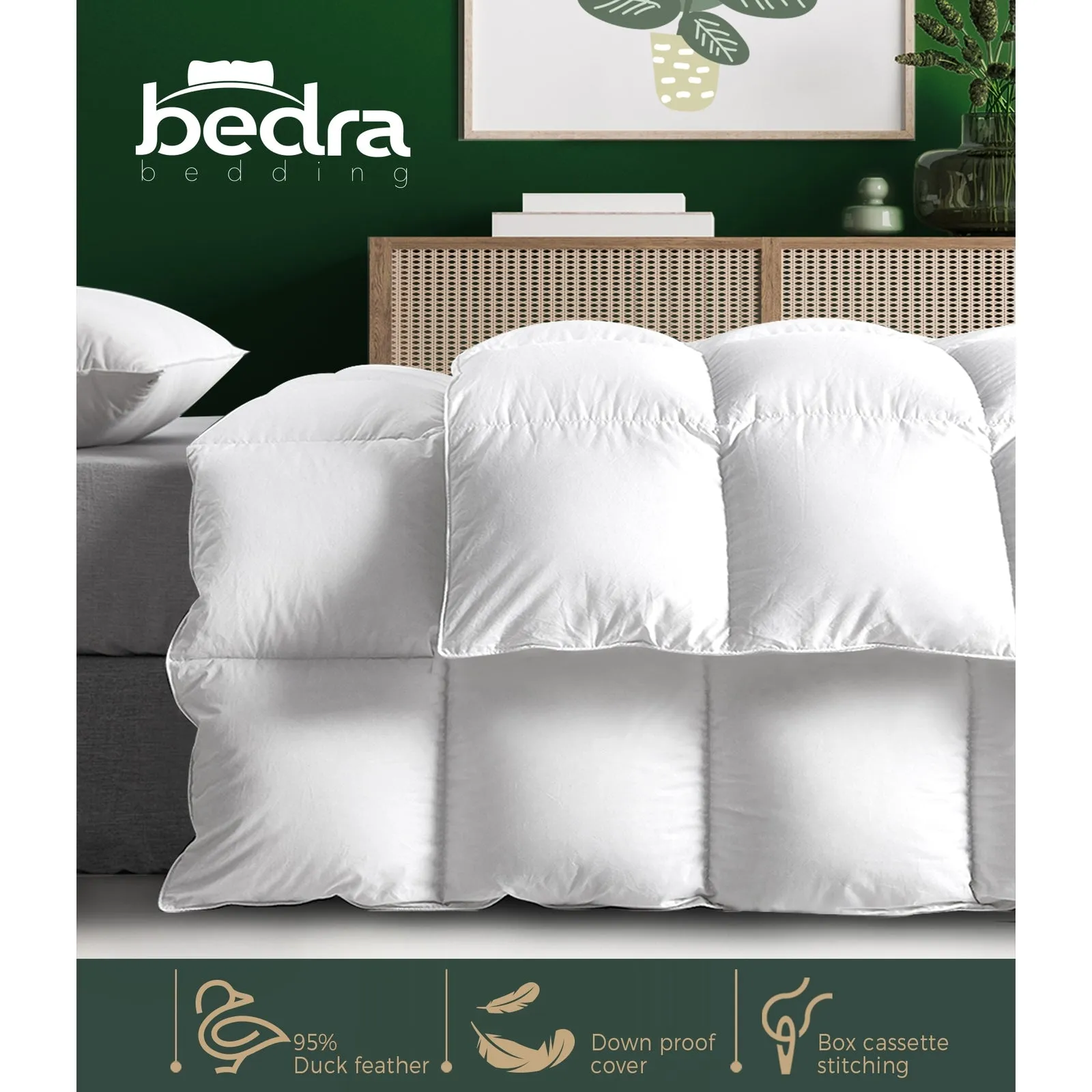 Bedra Duck Down Feather Quilt 700GSM Duvet Doona Blanket All Season Queen