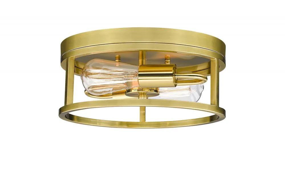 Bethel International 2 Light Flush Mount Model: YS2180C12GD