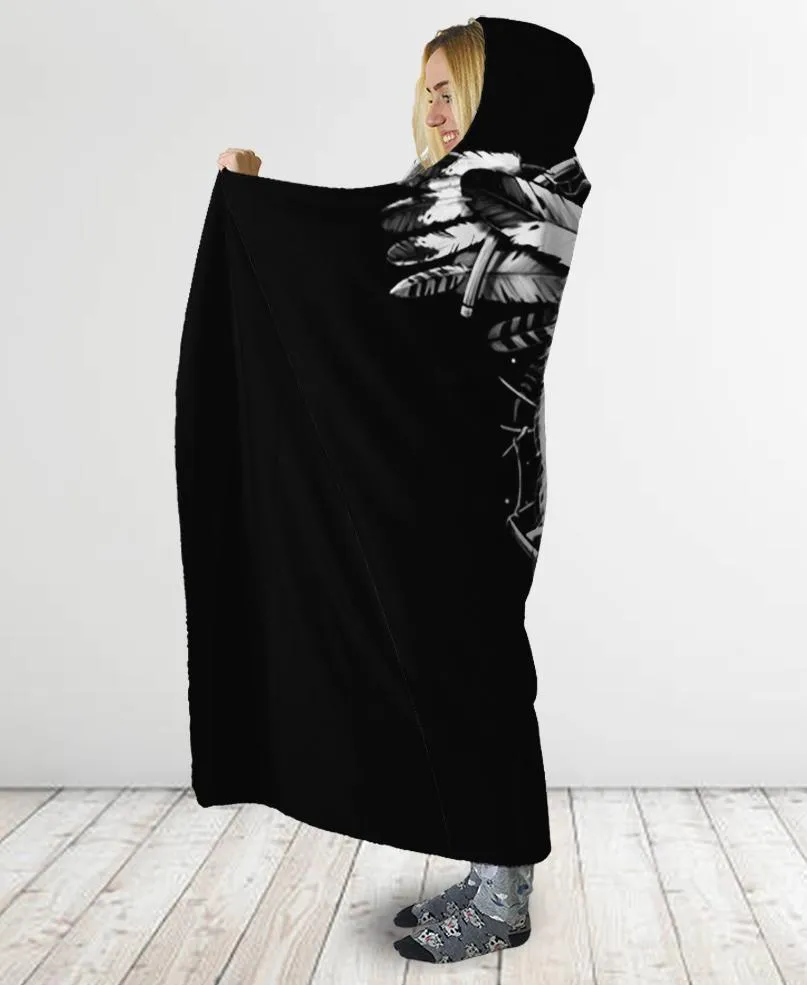 Black Chief Hooded Blanket WCS