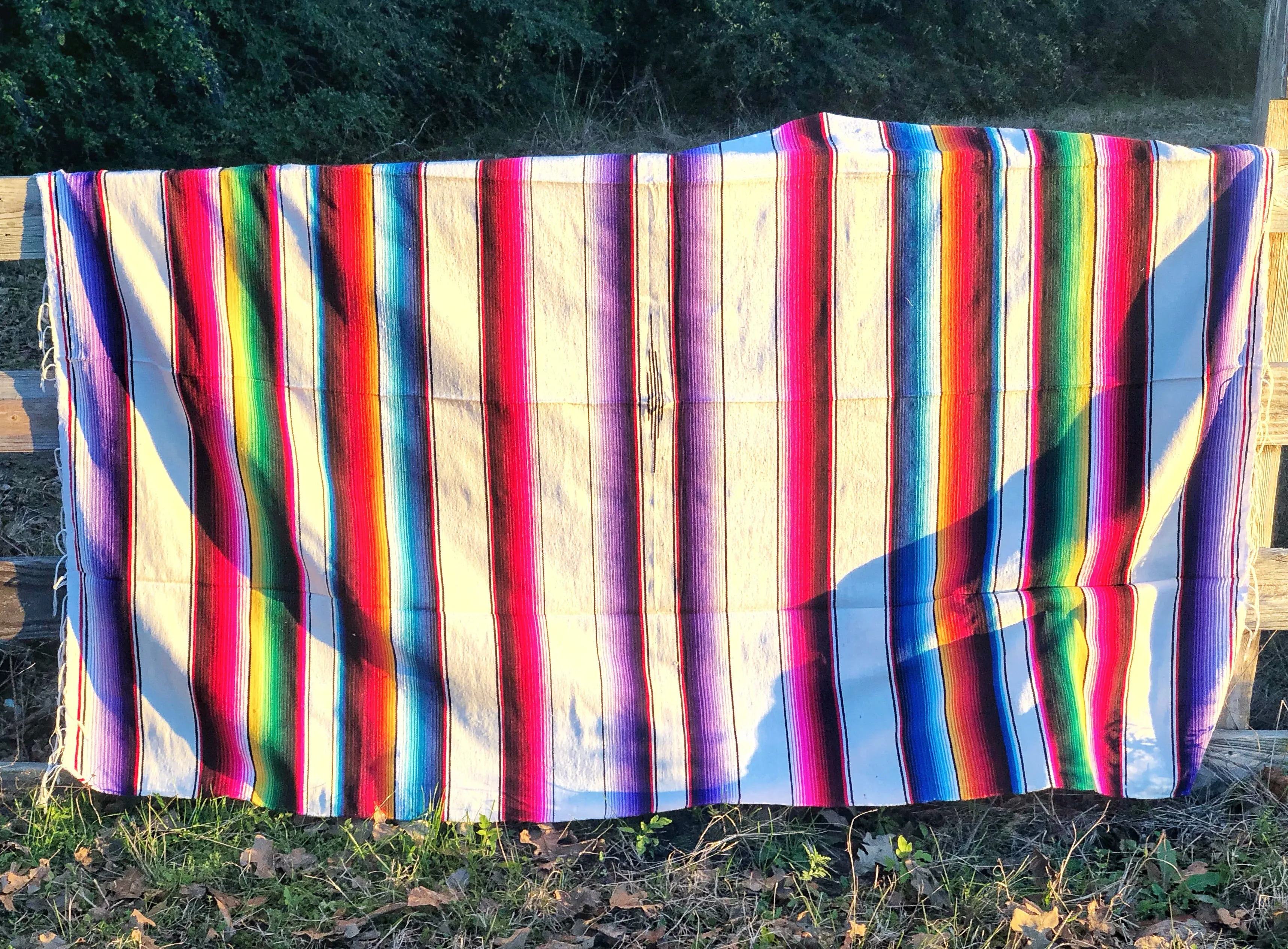 Blanca Large Serape Blanket