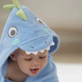 Blue Dino Bath Wrap