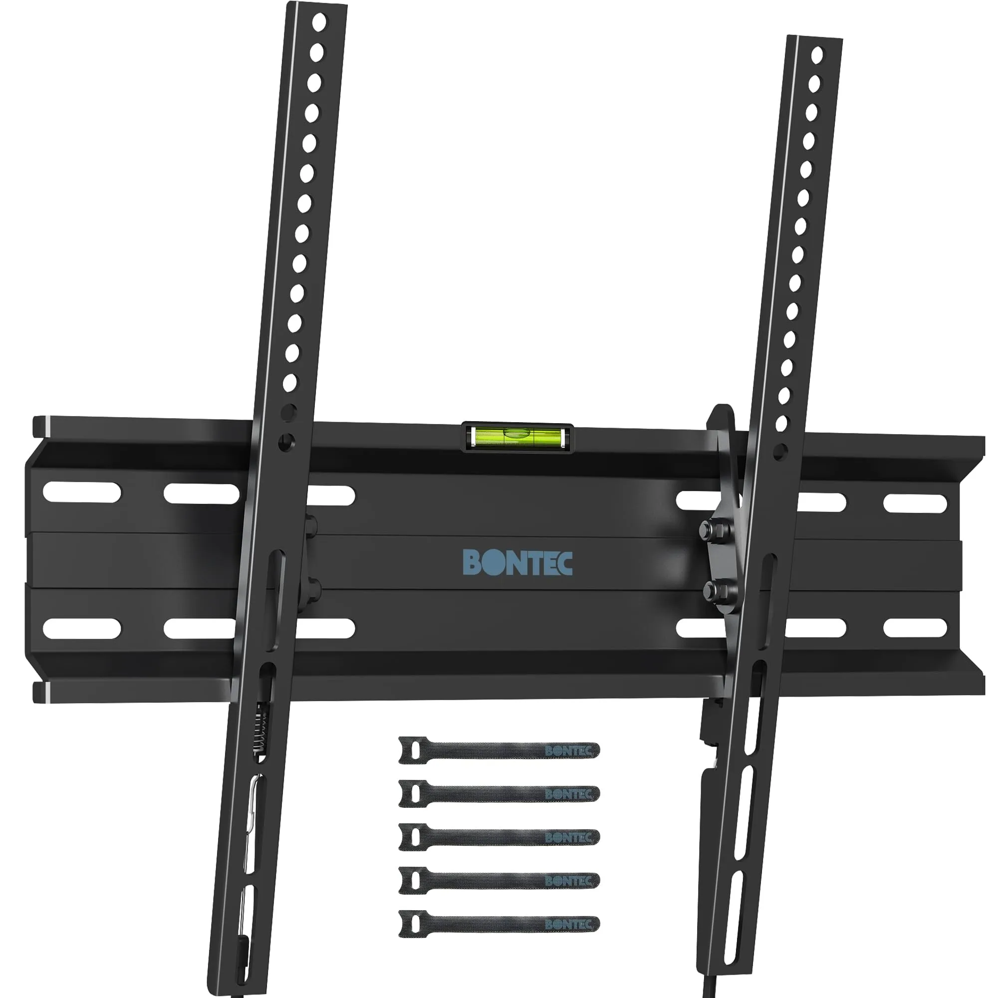 BONTEC Low Profile Tilt TV Wall Mount for 23-60 inch LCD LED OLED TVs, Ultra Slim TV Wall Bracket Loading Capacity 99LBS, Max.VESA 400x400mm, Fits 16" Studs