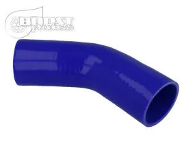 BOOST Products Silicone Elbow 45 Degrees, 35mm (1-3/8") ID, Blue