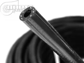 BOOST products Silicone Vacuum Hose Reinforced 4mm (5/32") ID, Black, 5m (15ft) Roll