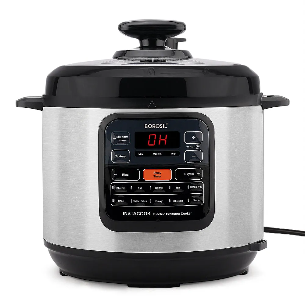 Borosil Instacook Electric Pressure Cooker, 6L