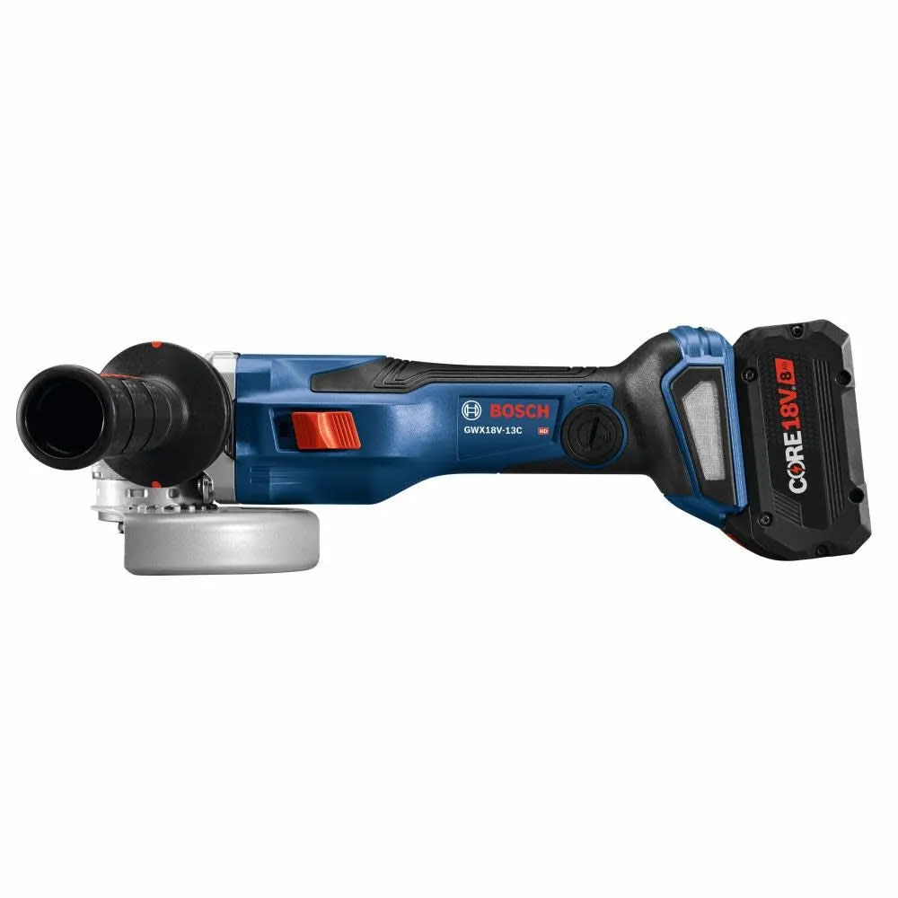 Bosch GWX18V-13CB14 PROFACTOR 18V X-LOCK Connected-Ready 5 – 6 In. Angle Grinder Kit with (1) CORE18V 8 Ah High Power Battery