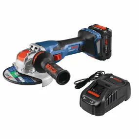 Bosch GWX18V-13CB14 PROFACTOR 18V X-LOCK Connected-Ready 5 – 6 In. Angle Grinder Kit with (1) CORE18V 8 Ah High Power Battery