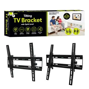 Bracket Wall Mounted Holds TV 23-55 inch, 45kg Load, 15° Tilting Angle