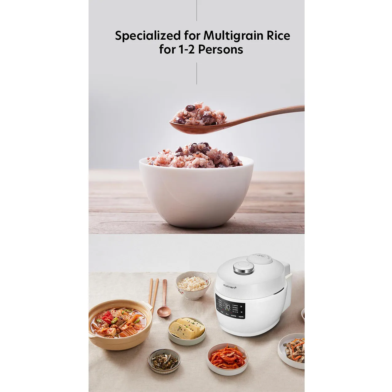 [Buy 1   Get 1 50% OFF] Cuchen Mini IH Pressure Rice Cooker 3 Cup CRT-PQWK0340WUS