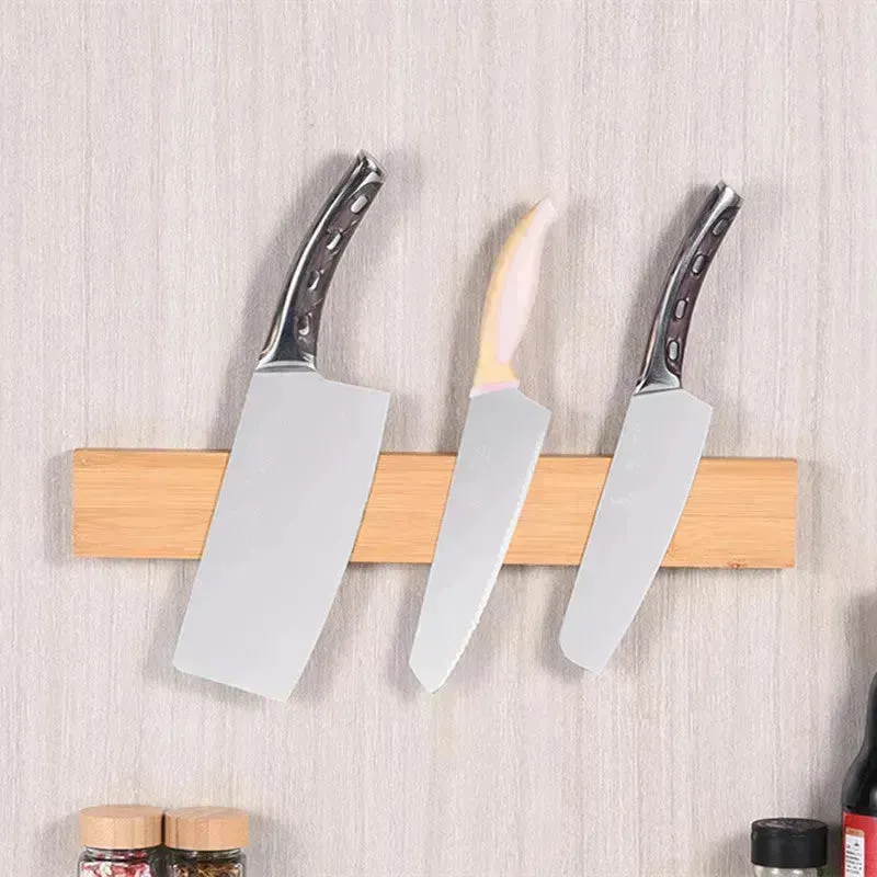 Buy Wall Mounted Wooden Block Magnetic Knife Holder Rack