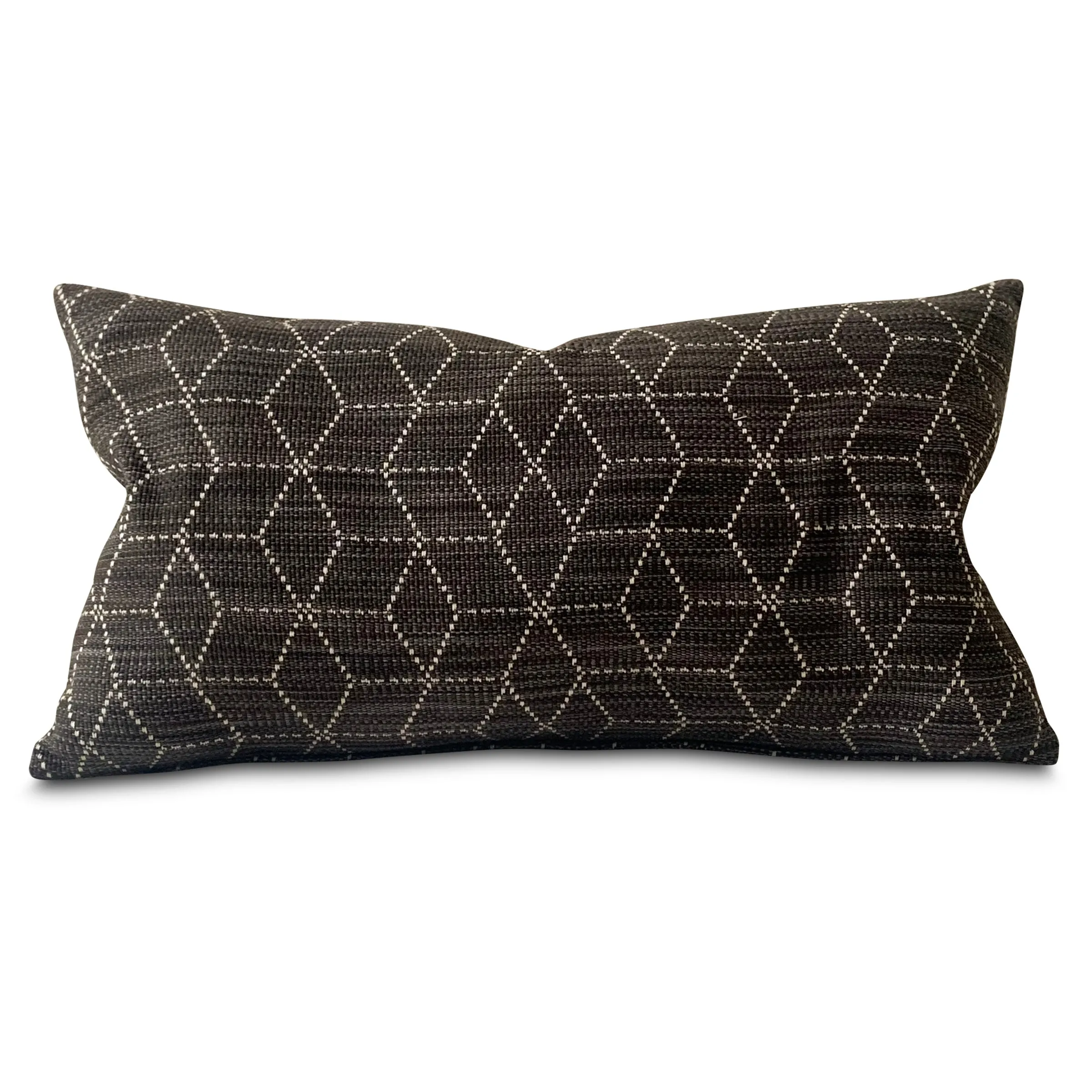 Charcoal Graphic Lumbar Pillow Cover