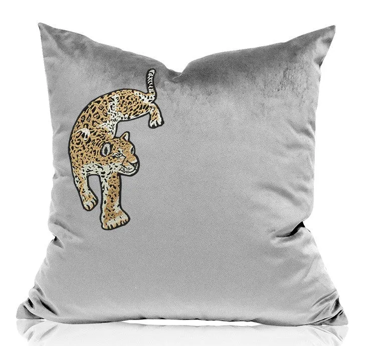 Cheetah Decorative Throw Pillows, Decorative Pillows for Living Room, Modern Sofa Pillows, Contemporary Throw Pillows