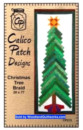 Christmas Tree Braid Quilt Pattern by Calico Patch Designs