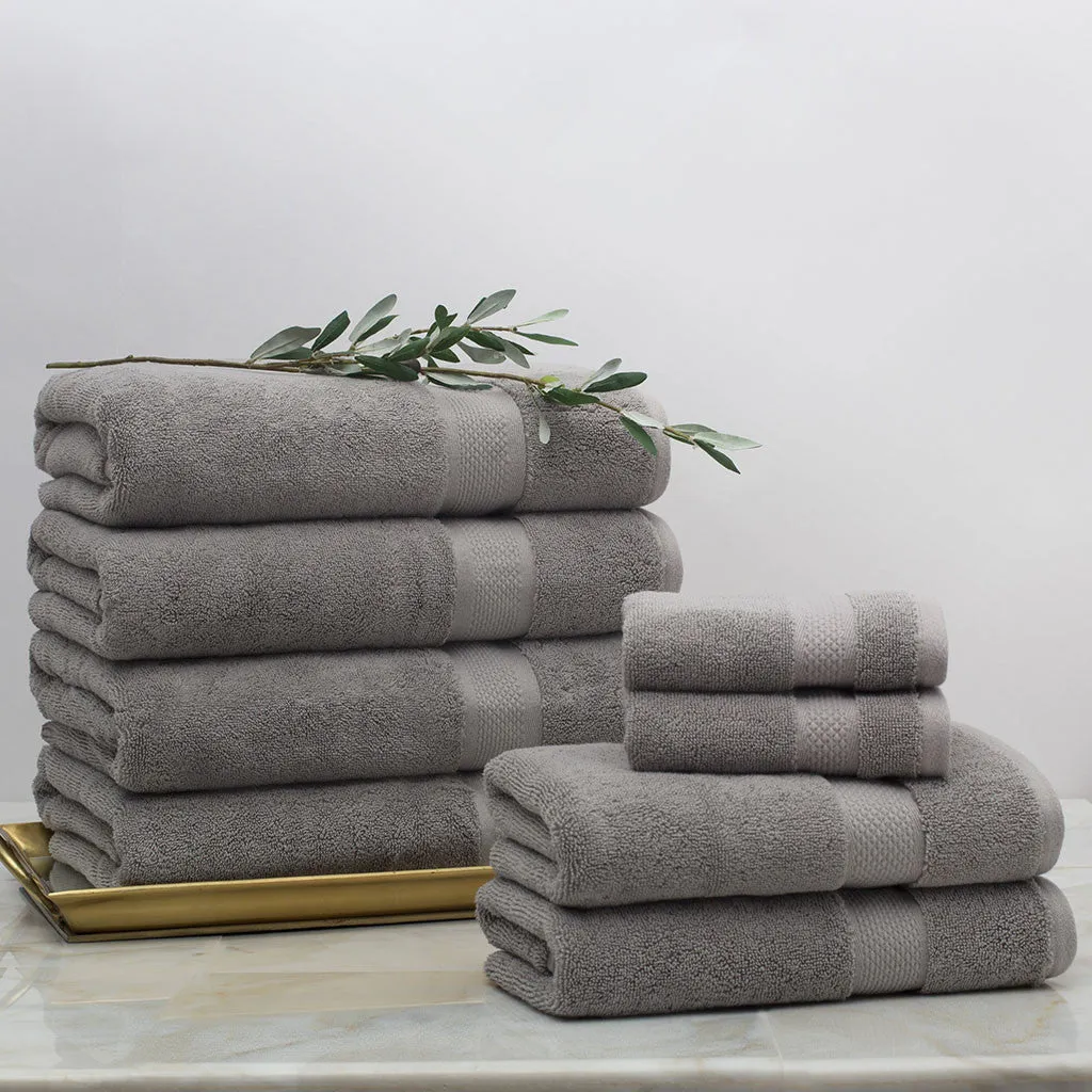 Classic Grey Towel Spa Bundle (2 Wash   2 Hand   4 Bath Towels)