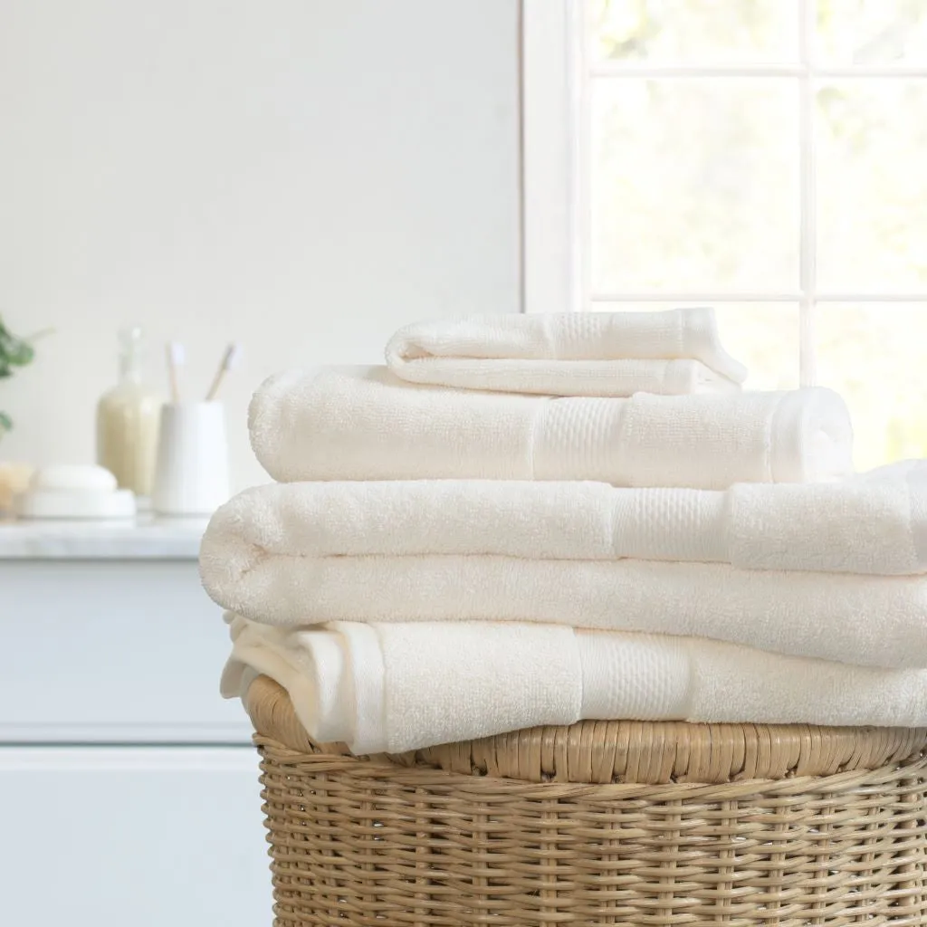 Classic Ivory Towel Essentials Bundle (2 Wash   2 Hand   2 Bath Towels)