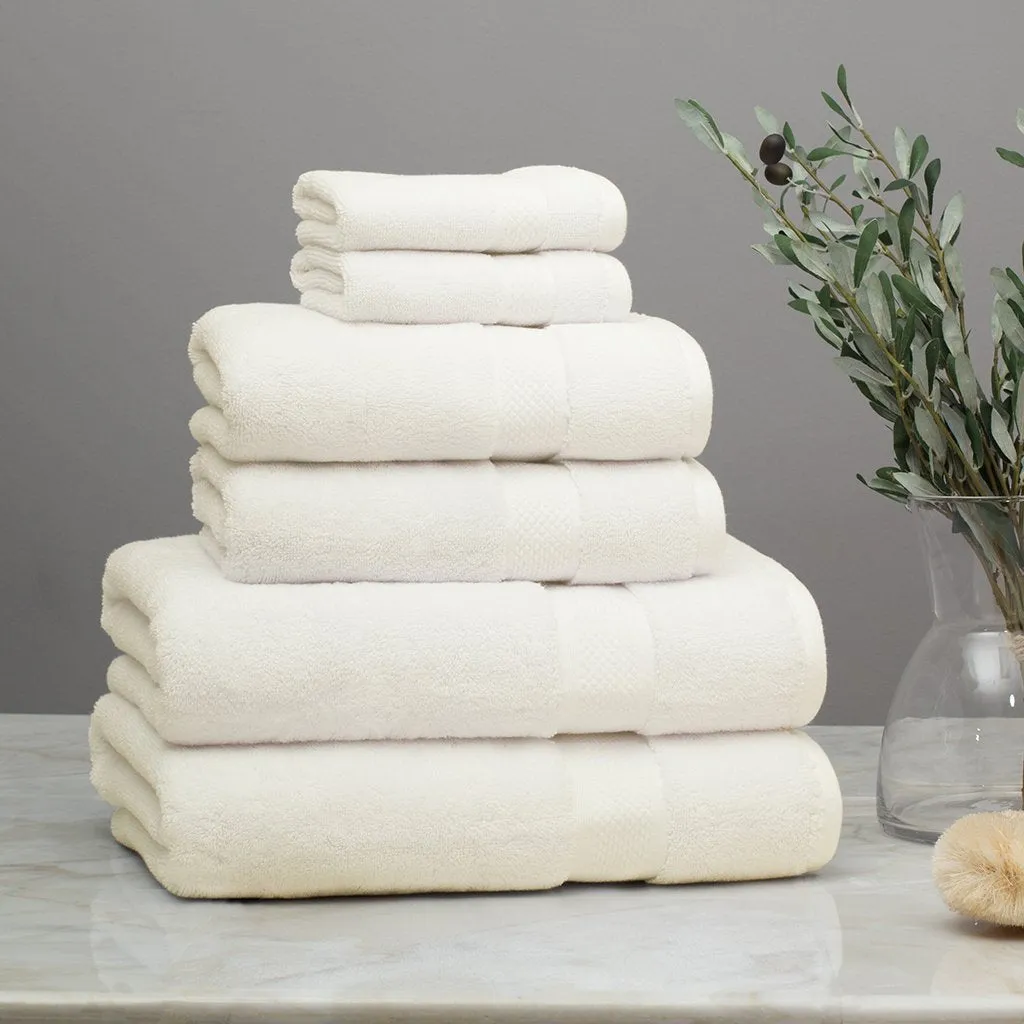 Classic Ivory Towel Essentials Bundle (2 Wash   2 Hand   2 Bath Towels)