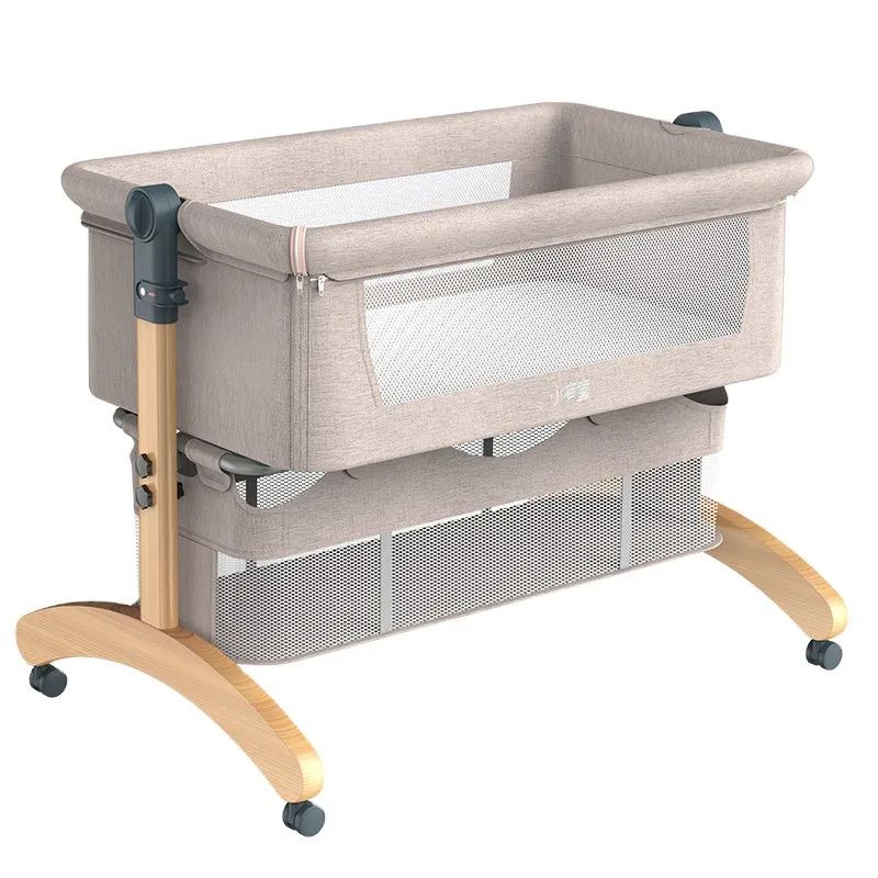 Co Sleeper Baby Cot - Beige