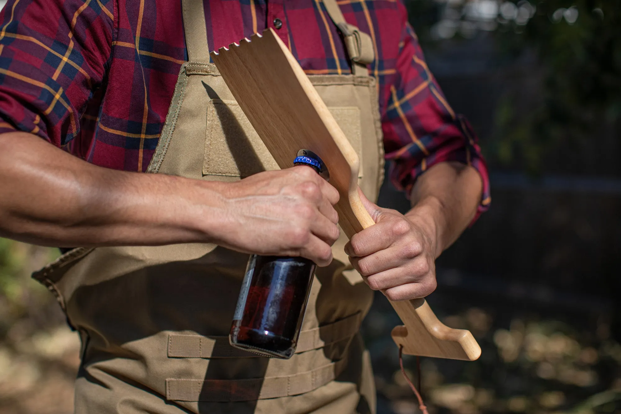 Colorado State Rams - Hardwood BBQ Grill Scraper with Bottle Opener