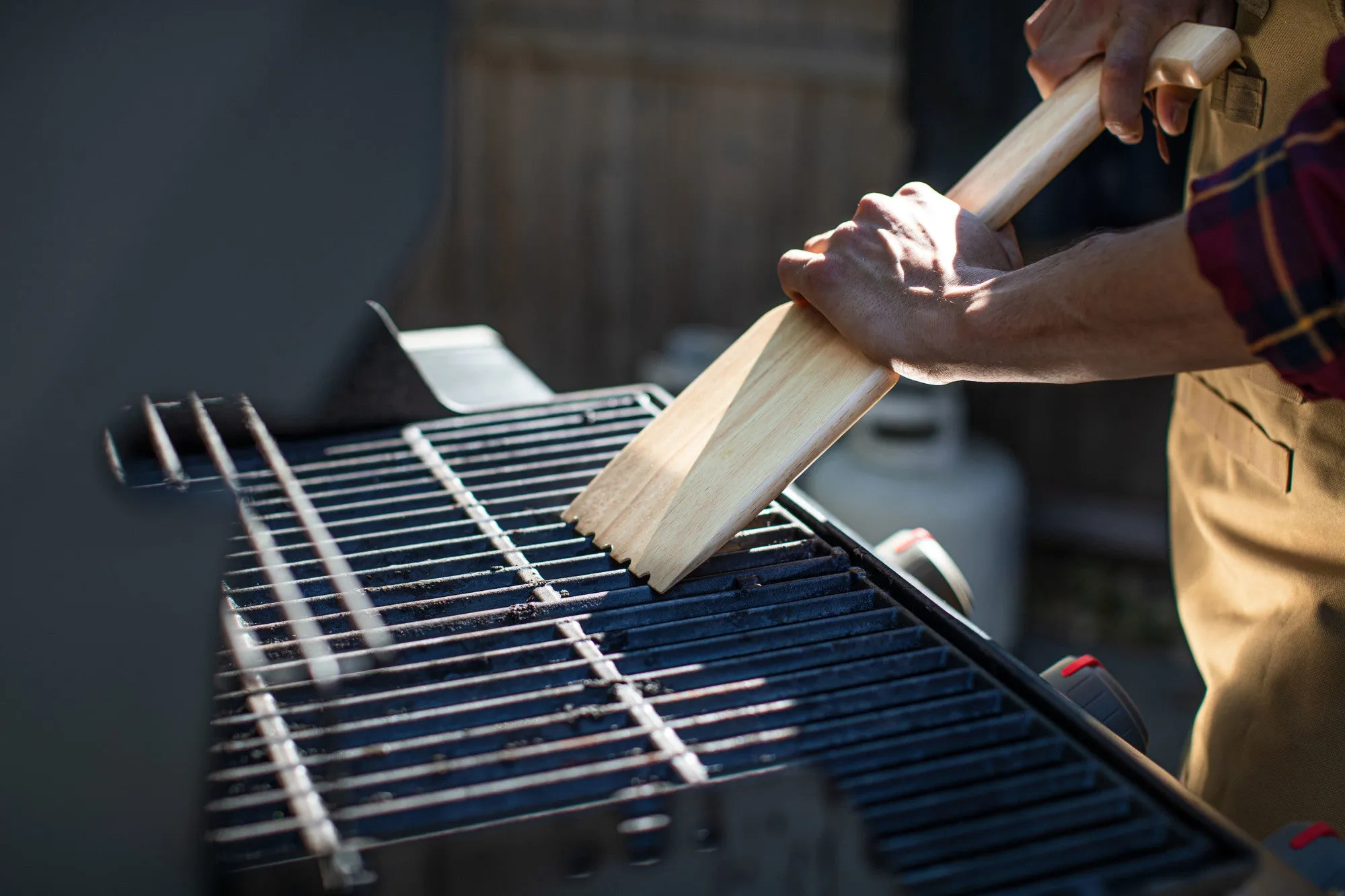 Colorado State Rams - Hardwood BBQ Grill Scraper with Bottle Opener