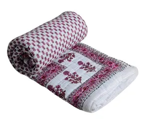 Cotton Double Bed Jaipuri Razai Quilt Light Weight