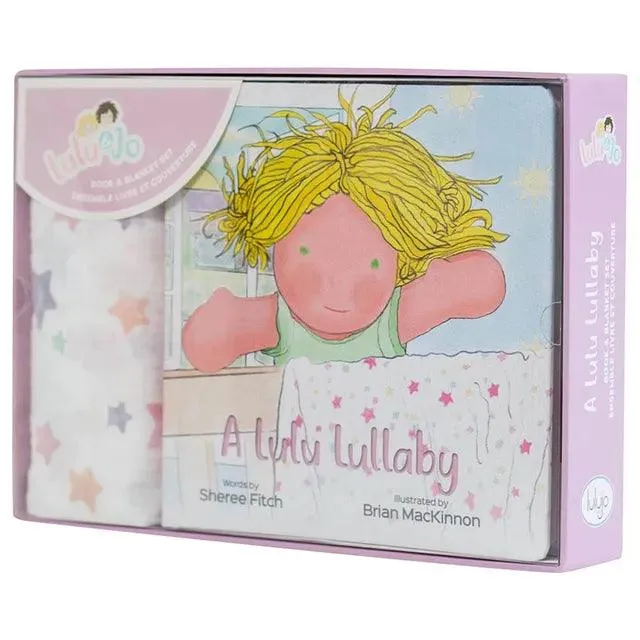 Cotton Swaddle & Book GIFT SET - Lulu Lullaby