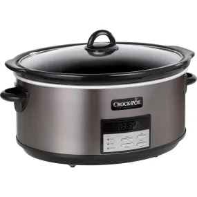 Crock-Pot SCCPVF800-DS 8-Quart Slow Cooker, Programmable, Black Stainless