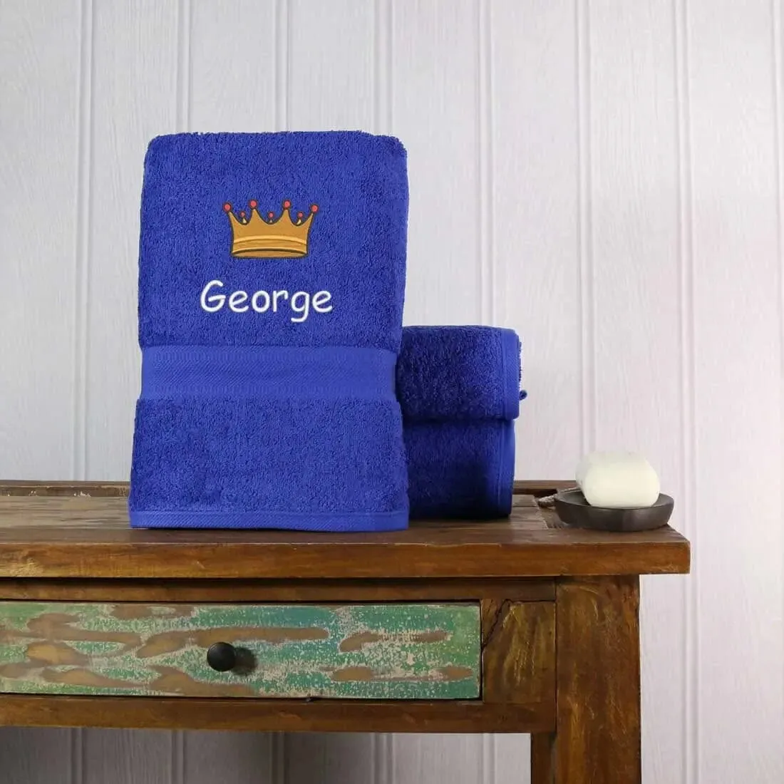 Crown Design Bath Towel