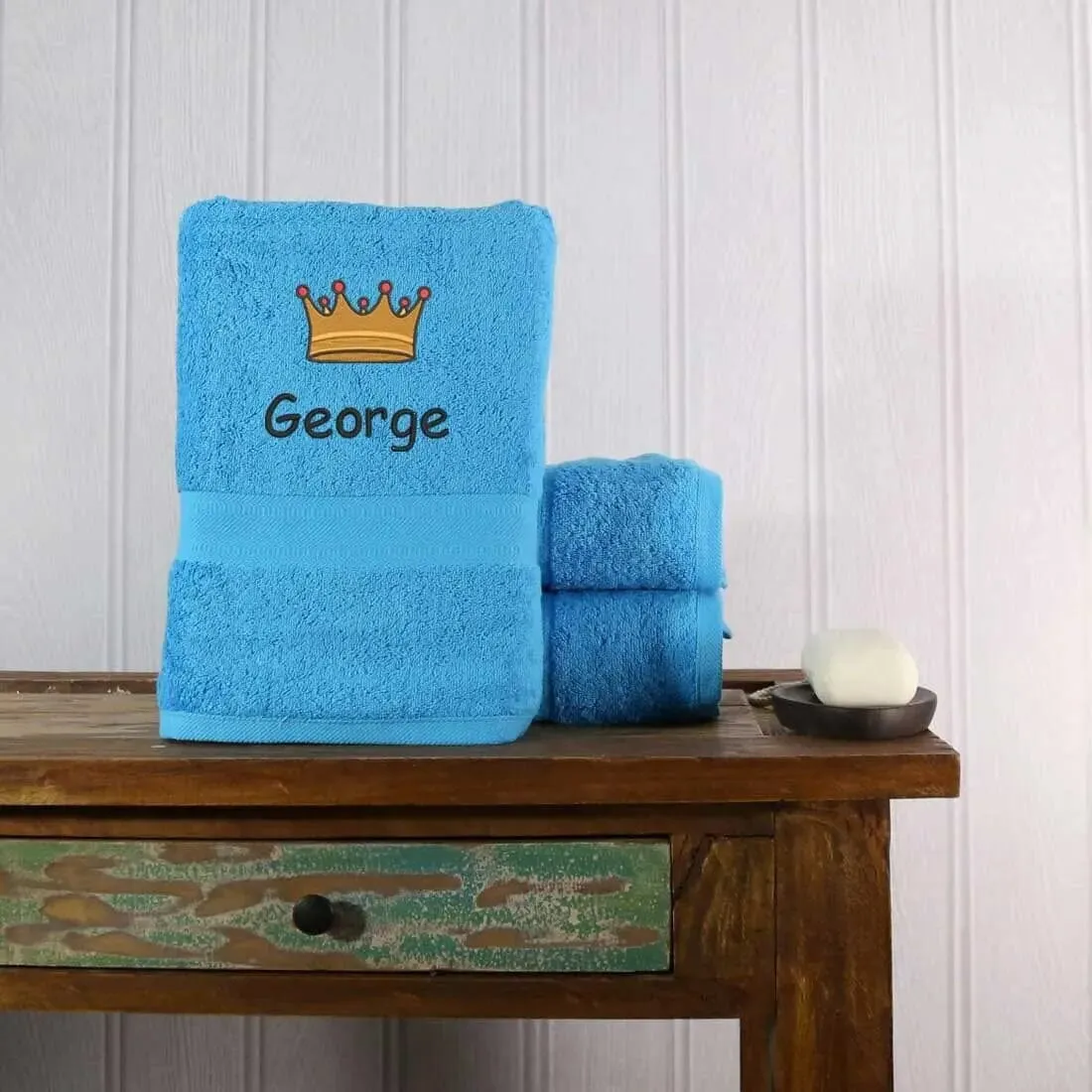 Crown Design Bath Towel