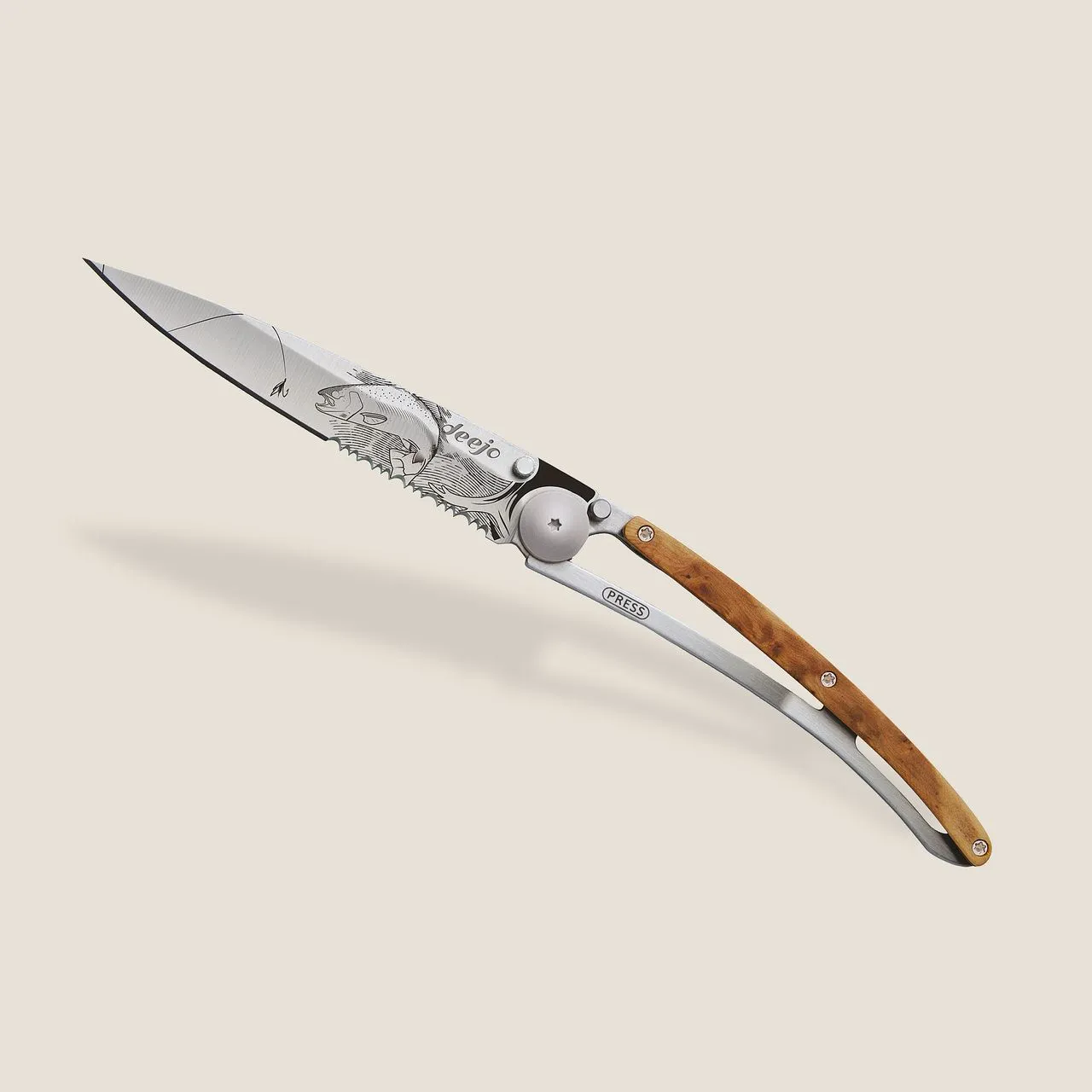 Deejo Juniper Wood Trout Knife