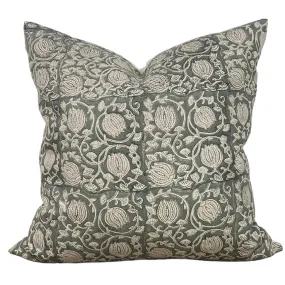 Designer "Marina" Block Print Pillow Cover