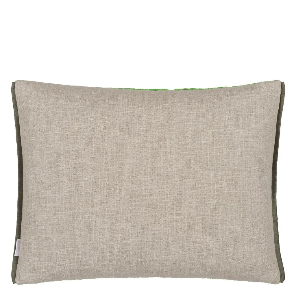 Designers Guild Cartouche Malachite Velvet Decorative Pillow