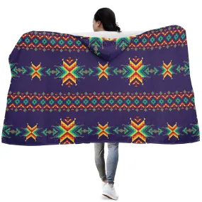 Dreams of Ancestors Indigo Hooded Blanket